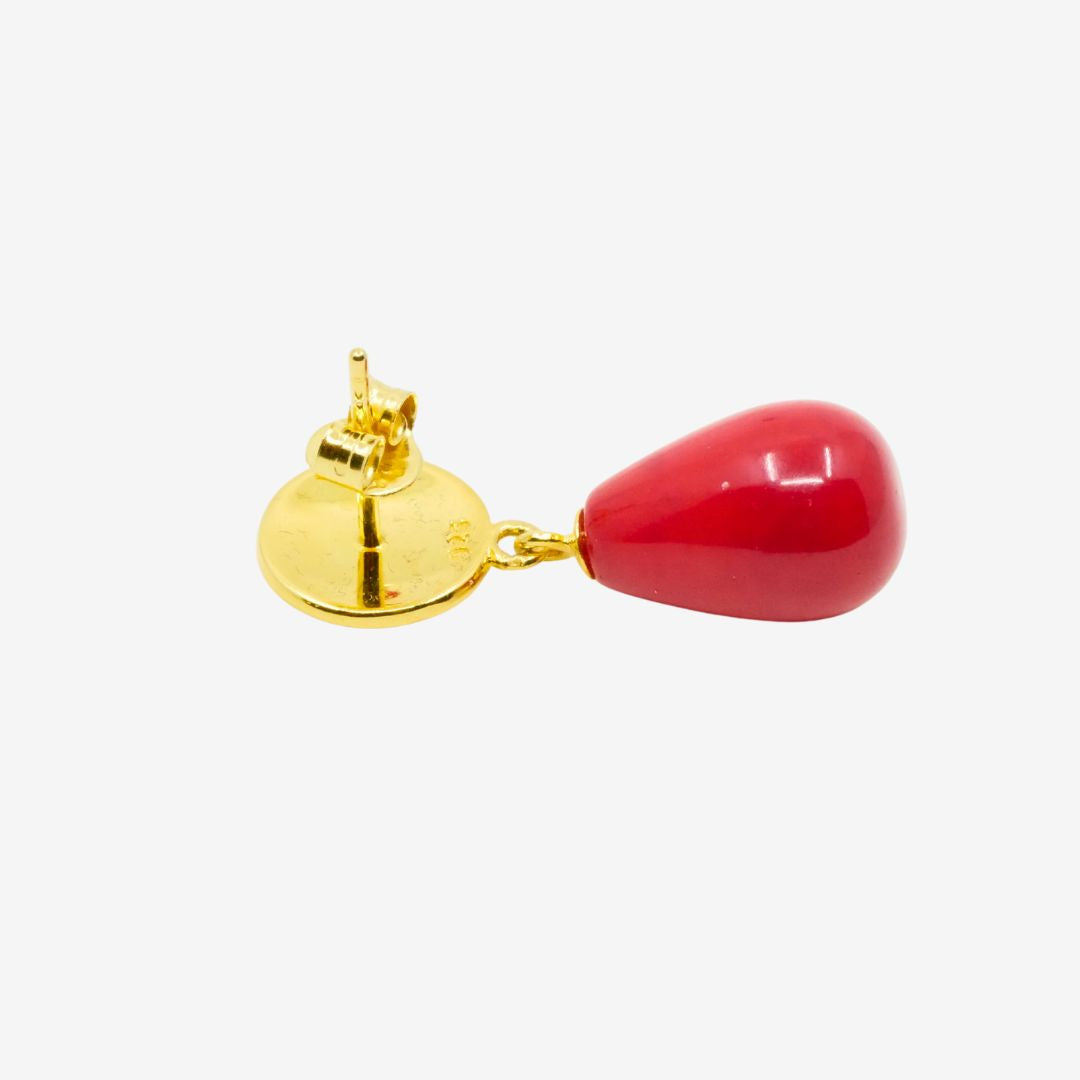Ohrstecker rote Koralle