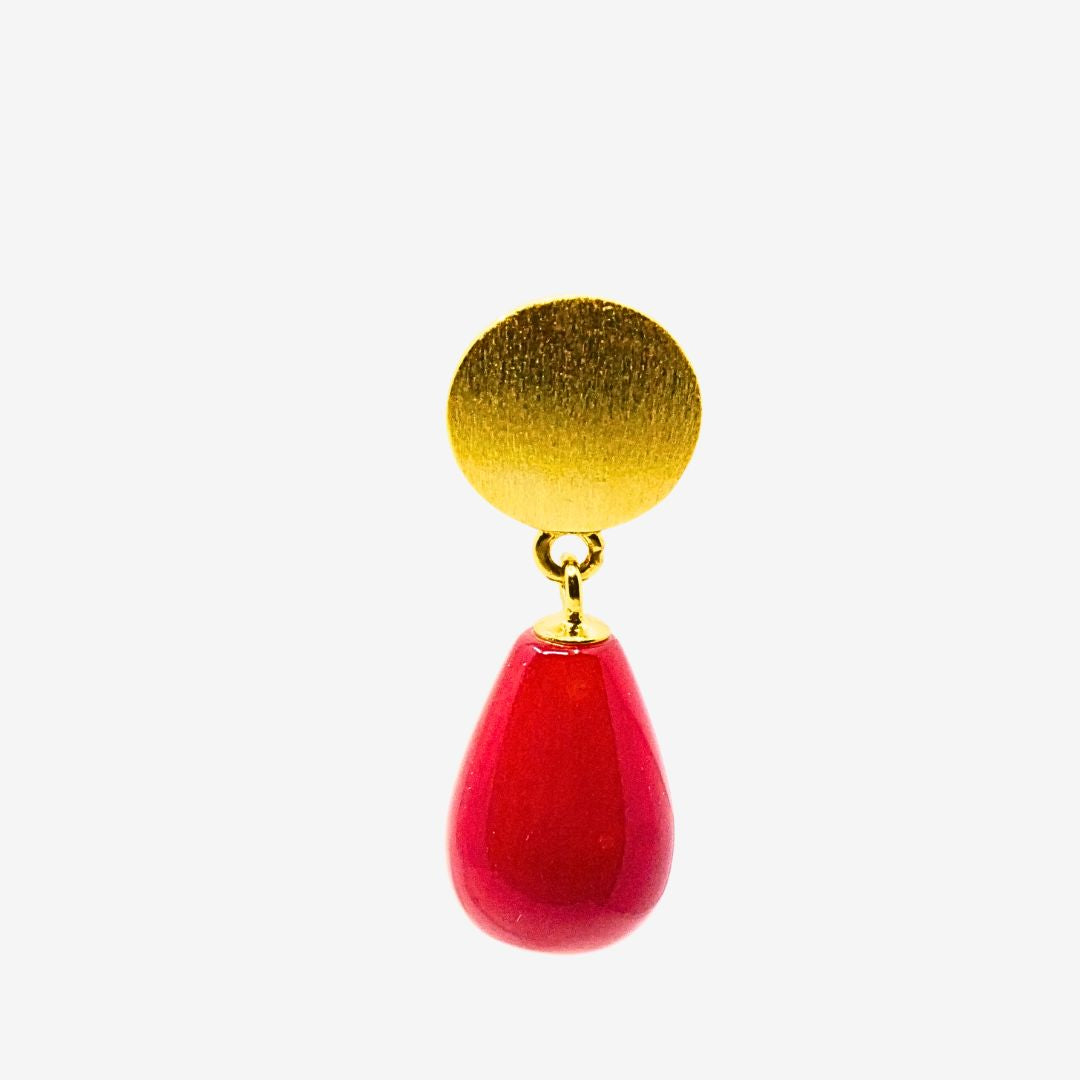 Ohrstecker rote Koralle
