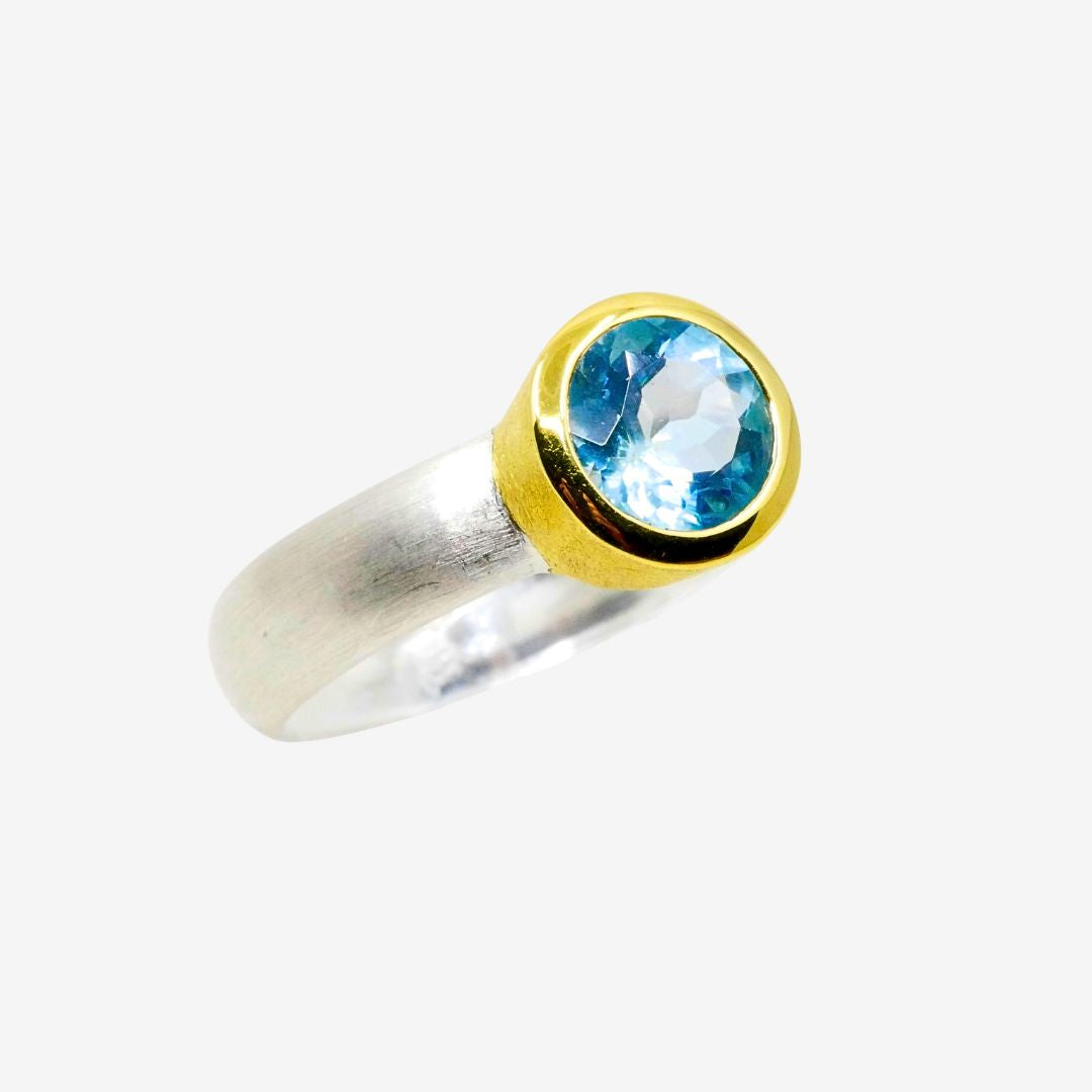 Ring Topas Rund Bicolor