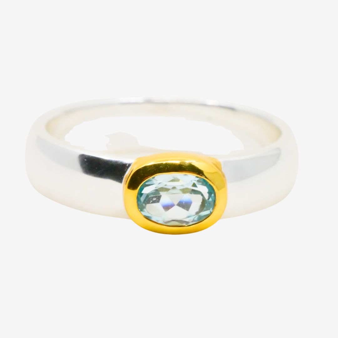 Ring Topas Schmal Bicolor