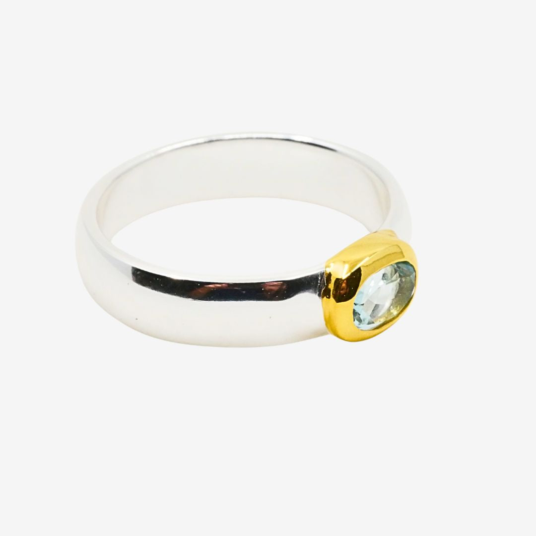 Ring Topas Schmal Bicolor